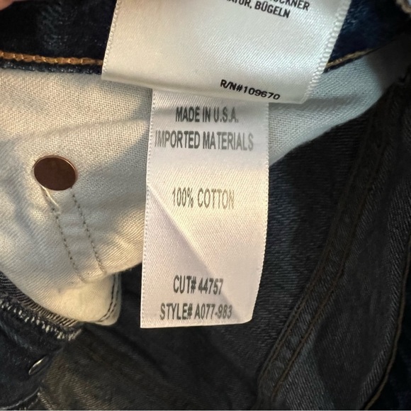 AGOLDE Dark Wash Jamie Hi Rise Button Fly Raw Hem Jeans Size 29 - Picture 8 of 9